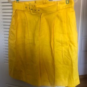 Brand new size 6 yellow shorts.